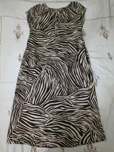 Zebra Print Casual Dress