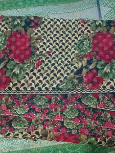 Floral Print Ethnic Saree