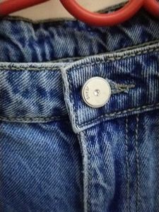 Light Blue Heart Printed Jeans