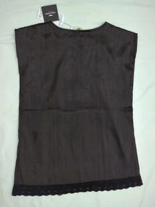 New Satin Black Top