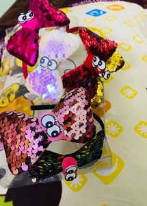 6 Colourful Bow Hair Bands