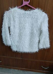 Fancy White Top For Young Girls