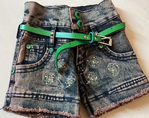 SALE: Washed Denim Shorts, Baby Girl (1-1.5 Year)