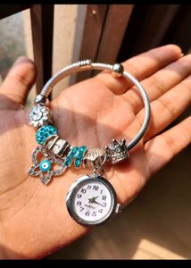 Korean Pandora Charm Bracelet With Watch