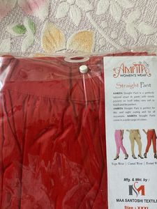 Red Women Leggings