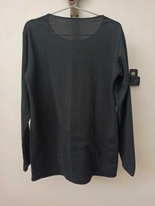 Men's Black Long Sleeve Top