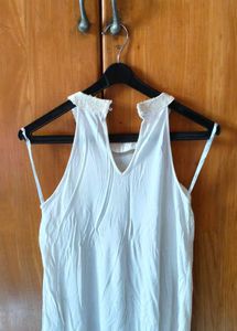 Elegant White Lace Halter top