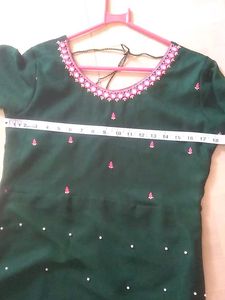 Embroidered Anarkali Set.