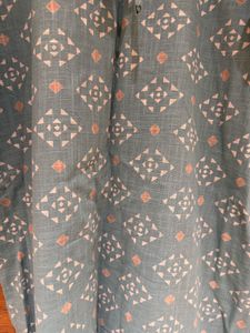 Elegant GREEN  Printed Kurta- w/ Price tag