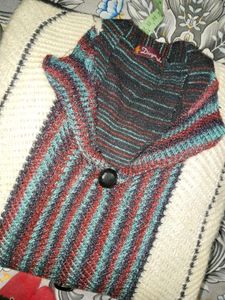 Striped Woollen Kurti Pullover