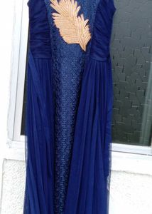 Elegant Blue Ethnic Gown