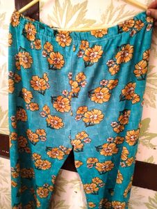 Blue Floral Plazzo