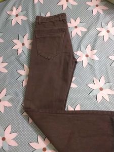 Brown Straight Leg Jeans