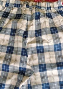 Blue Plaid Trousers