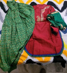 3 Pcs Suit With Dupatta
