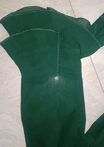 Green Beaded Neckline Dress