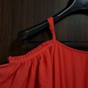 Chic Orange Maxi Dress🍂