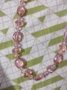 New Pink Beaded Jewelry Set