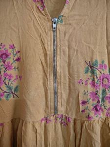 Yellow Embroidered Dress