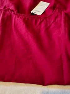 Embroidered Red Kurti