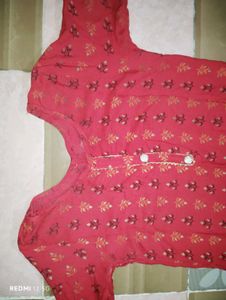 Floral Print Fabric-Blue and White Pent With Kurti