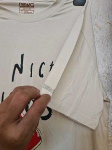 Beige Graphic Tee &amp; Pants Set COD SE