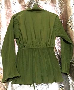 Olive Green Crop Top