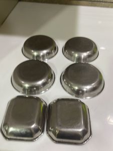 Set of 6 Stainless Steel Bowls