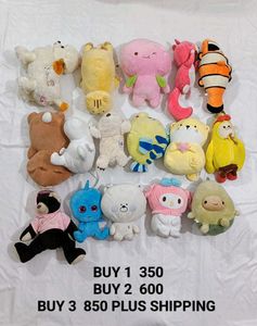 Assorted Plush Toy Bundle
