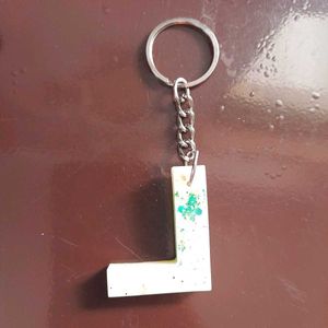 Initial L Keychain