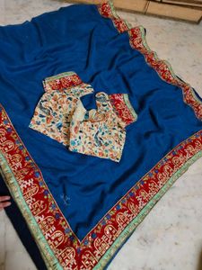 Elegant Blue Saree with blouse
