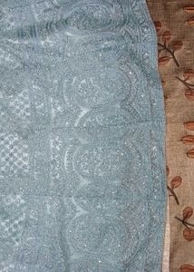 Elegant Aqua Embellished Gown