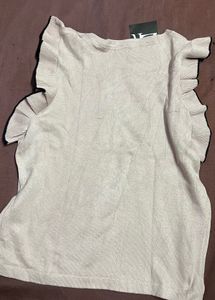 ZR Ruffle Sleeve Top Free Size M/L