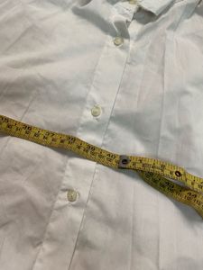 White Shirt With Blue Denim Top