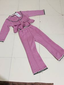 Pink Knit Two-Piece Set