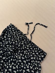 Floral Print Wide Leg Pants