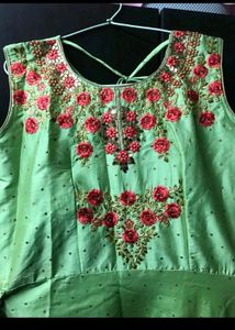 Green Silk Gown
