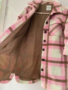 Imported Pink Plaid Shacket