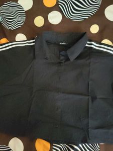 Black Crop Shirt