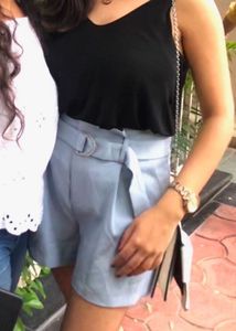 Lulu &amp; Sky Blue Belted Shorts