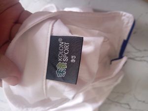 White Half-Zip Sport Top