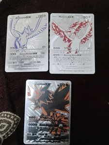 Legendary 3 Birds. Pokemon Cards.