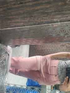 Pink High-Waisted Trousers
