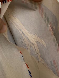 Vintage Airmail Letter Envelopes Set Of 2