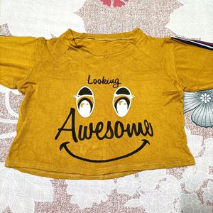 Long Sleeves Crop Top