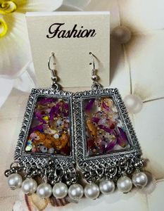 Fashionable Square Drop Earrings