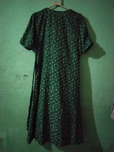 Green Floral Dress Both L And Xl Can Wear