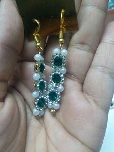 Necklace #greenwhite #Green #White #silver #har