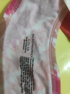 Net Bra And Multicolored Frenchie Style Panty