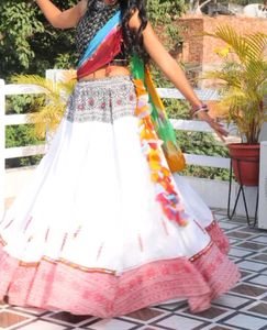 garba lahanga with blouse no dupatta added